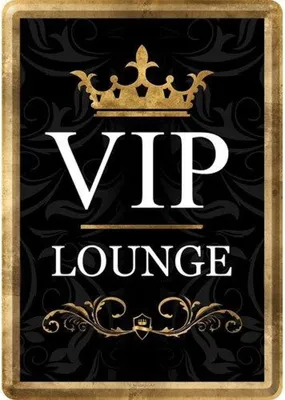 Produktbild von Nostalgic-Art - Blechpostkarte - Achtung - VIP Lounge