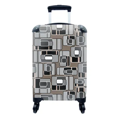 Obrázok produktu pre Kufrík Ručná batožina na kolieskach Malý cestovný kufor so 4 kolieskami Vzory - Abstraktné - Panoráma - Veľkosť kabíny < 55x40x23 cm & 55x40x20 cm -
