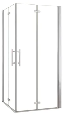 Produktbild von Duschspa Eckdusche 100x100x185cm Falttür Duschkabinen 6mm NANO ESG-glas Pendeltür Duschtür