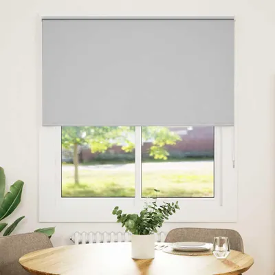 Produktbild von vidaXL Verdunkelungsrollo Hellgrau 130x130cm Stoffbreite 126,6cm