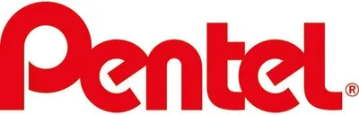 The Pentel logo is displayed in red on a white background.