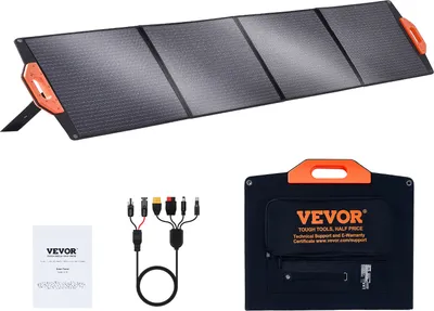 Produktbild von VEVOR 200W Solarpanel Kit 18V monokristallinen Solarmodul wasserdichte ETFE-Oberfläche (IP67) Solaranlage Umwandlungsrate von 23% inkl.4-in-1-MC4-Adapterkabel Ideal für Wohnmobile Yachten Zuhause