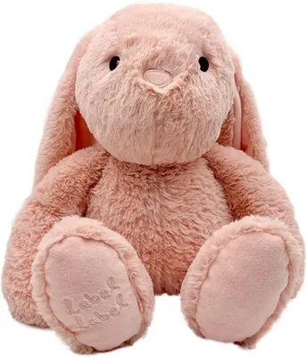 Zdjęcie produktu dla Miękisz królik różowy, 34 cm, ekologiczna zabawka pluszowa