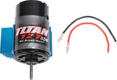 Zdjęcie produktu dla 550 RC silnik samochodowy uniwersalny szczotkowany z niebieskim radiatorem do Axial SCX10 Hpi Redcat JL 90046 12T 7.4 V