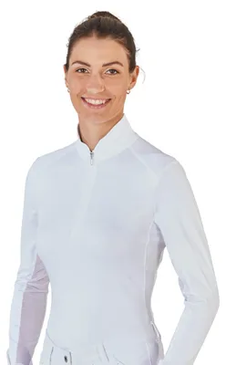 Produktbild von BUSSE Turnier-Shirt Damen Langarm Marbella Weiß M