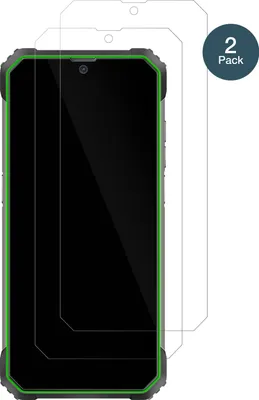 A product image showing two screen protectors for a smartphone.