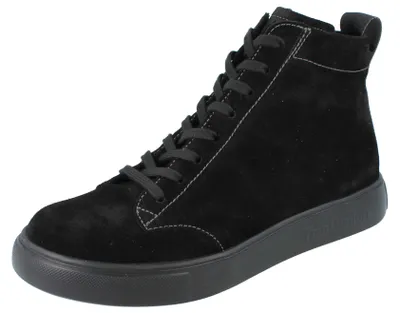 Produktbild von FINN COMFORT FINNCO Pisco Damen Schnürschuhe knöchelhoch schwarz Veloursleder - Größe: UK 6