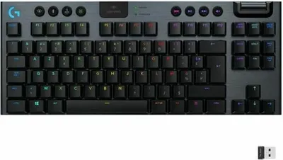 Produktbild von Logitech G 920-009531, Kabelgebunden, RF Wireless + Bluetooth, Mechanischer Switch, AZERTY, RGB-LED, Karbon