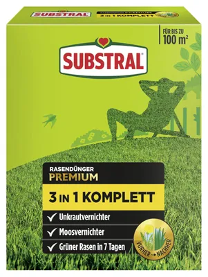 Produktbild von Substral Rasendünger Premium 3in1 Komplett 100 m²