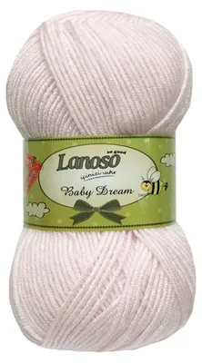100g Strickgarn BABY DREAM Polyacryl-Strickgarn Anti Pilling Effekt hellrosa
