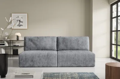 Produktbild von Intenso Modular Cord Schlafsofa mit Schlaffunktion BERGE, Grau