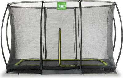 Produktbild von EXIT Silhouette Bodentrampolin 244x366cm mit Sicherheitsnetz - schwarz