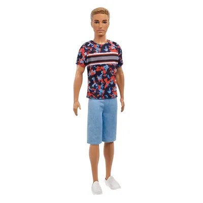 Produktbild von Barbie Ken Fashionistas Puppe im Printshirt