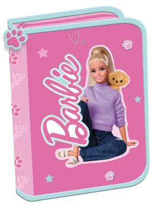 Produktbild von Feder-Mäppchen Kinder Barbie Mädchen Federmappe Etui