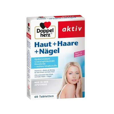 Produktbild von Doppelherz Haut+Haare+Nägel Tabletten 60 Stück