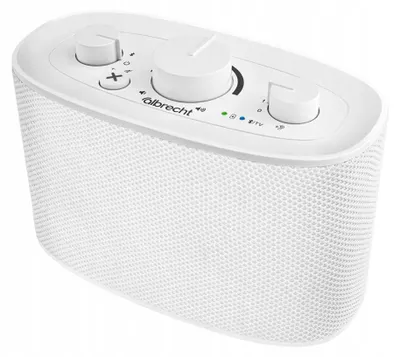 Zdjęcie produktu dla Albrecht Klaro, 4 W, Bezprzewodowy, Przenośny głośnik stereo, Biały, TV, Wbudowana bateria
