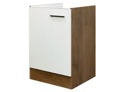 Produktbild von Spülenunterschrank ohne Arbeitsplatte - 50 cm breit - Magnolia Matt Lancelot Oak – Vintea