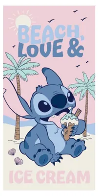 Produktbild von Stitch Beach und Love Badetuch 70 x 140 cm Polyester