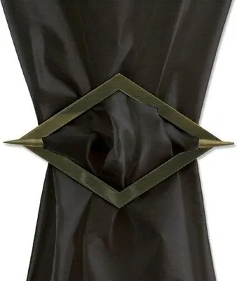 Produktbild von Interdeco Dekospange / Raffspange für Gardinen Messing Antik, Typ Avos Raute