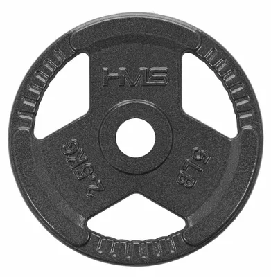 Produktbild von Gewichtsscheibe aus Gusseisen, 2,5 kg, ergonomische Griffe