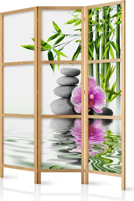 Obrázek produktu pro Orient Japonský paraván 135x172 cm 3-dílný bílý