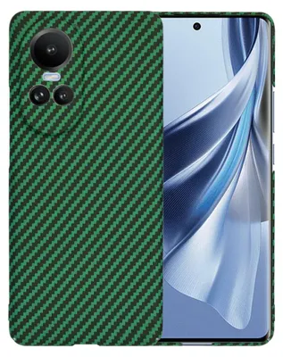 Produktbild von Techsuit Carbonite FiberShell Back Cover Hülle für Oppo Reno10/Reno10 Pro - Grün
