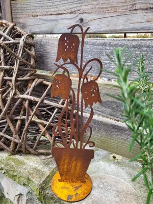 Produktbild von Edelrost Schachbrettblume im Topf, hoch