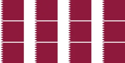 Produktbild von Mini Aufkleber Set - Pack glatt - 50x31mm - selbstklebender Sticker - Qatar - Flagge / Banner / Standarte fürs Auto, Büro, zu Hause und die Schule - 12 Stück