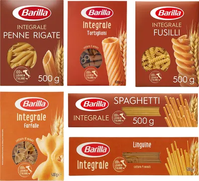 Produktbild von Testpaket Barilla pasta integrale Vollkorn italienisch Nudeln 500g (6 x 500g)