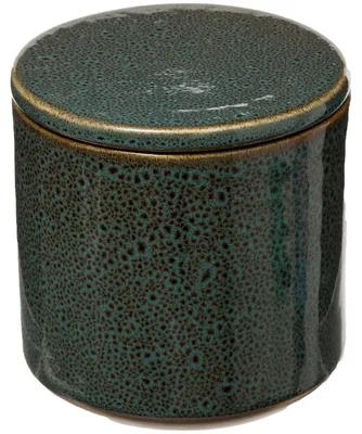 Zdjęcie produktu dla Pojemnik na waciki GREEN HARMONY, Ø 10 cm, ceramika