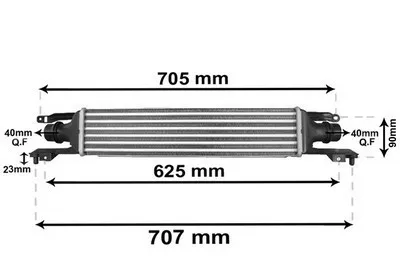 Produktbild von VAN WEZEL 37004420 Ladeluftkühler LLK für OPEL Corsa D Schrägheck (S07) Turbo Intercooler