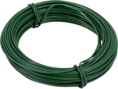 Produktbild von Bindedraht (ummantelt) - Grün - Ø 1,4 mm - Länge: 20 m
