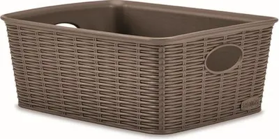 Produktbild von CZ košík 25x19,5x10cm, sv.hnědý ELEG.-M high, im.ratan