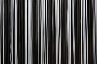 Produktbild von La Tenda TRENTO 3 XL Streifenvorhang schwarz,Maße:140 x 230 cm