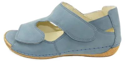 Produktbild von Waldläufer - Heliett - Damenklettsandale - Denim - Nubuk - Weite H 342024191263 (9,0/Denim)