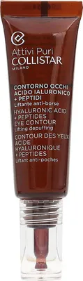 Produktbild von Collistar Attivi Puri, Augenserum, 15 ml, Frauen, Antiaugenringe, Anti-Schwellungen, Feuchtigkeitsspendend, Anheben, Hyaluronsäure, Alkohol, Öl, Silikon