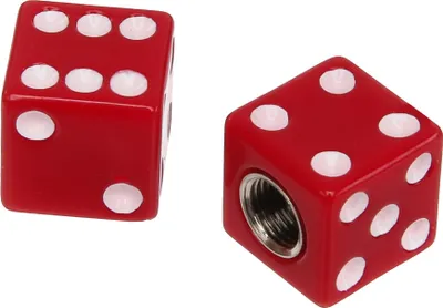 Image de Jeu: 2 x cubes de capuchon de valve, rouge