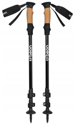 Produktbild von Trekkingstöcke Beon Pro Black 61-135 cm Aluminium mit Korkgriff