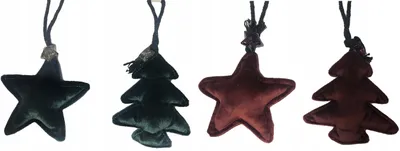 Imagen del producto de Adornos para el árbol de Navidad, de terciopelo, 13 cm