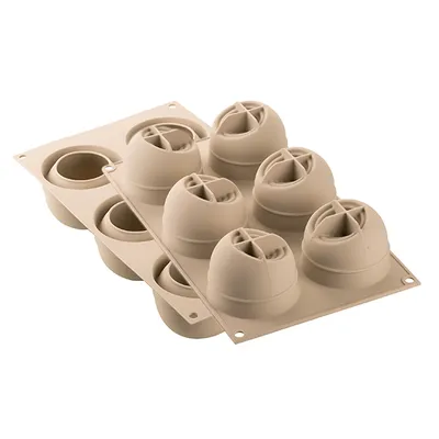 Produktbild von SILIKOMART Backform Keksform 6er Kuchenform Silikon Grau Neu 3Design Coccola