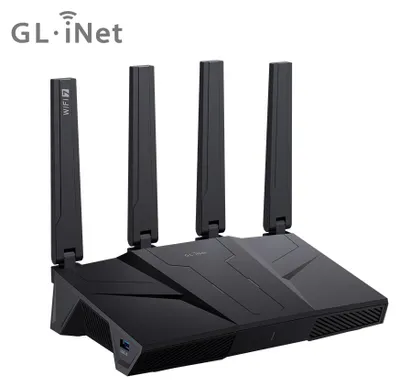 Produktbild von GL.iNet Flint 3 GL-BE9300 Wi-Fi 7 Tri-Band-Router, 5x 2,5-Gbit-Ethernet, VPN, QoS und USB 3.0
