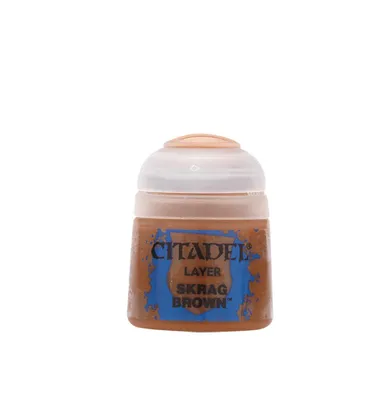 Produktbild von Games Workshop Citadel Layer Modellbaufarbe Skrag Brown, matt, 12ml