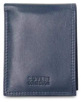 Imagen del producto de Cartera de cuero genuino, colección Coveri, compacta y minimalista