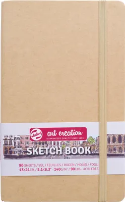 Produktbild von Talens Art Creation - Skizzenbuch Art Creation 80 weiße Blätter 140gr 130x210mm Kraft | 5 Stück