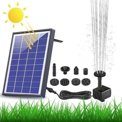Produktbild von 6,5-W-Solarbrunnen mit 1500-mAh-Akku und verbesserter Schwimmpumpe für Gärten und Teiche (YYV)