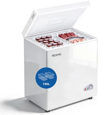Produktbild von YASHE Gefriertruhe BD/BC-150Q, 150 L, 2 Körbe, unter 45 dB, Weiß