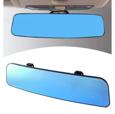 Image de Rétroviseur de voiture bleu, grand angle, à fixer, pour voitures, camions et SUV