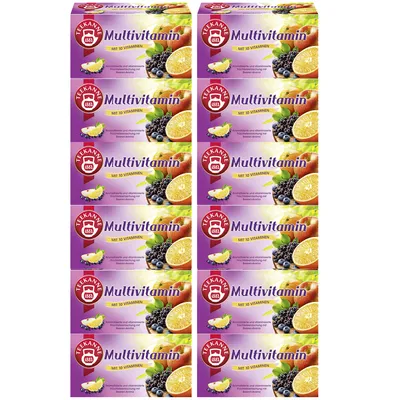 Produktbild von Teekanne Multivitamin mit 10 Vitaminen erlesene Früchten 60g 12er Pack