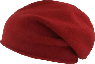 Kopka NeRo Beanie Rollrandmütze aus Walkstrick in rot