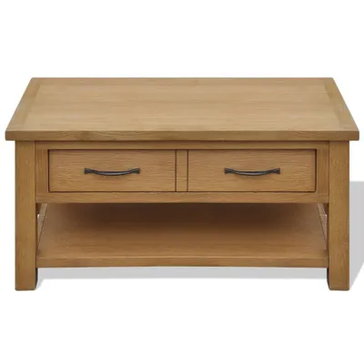 Immagine prodotto di Tavolino da Salotto 88x53x45 cm in Legno Massello di Rovere
